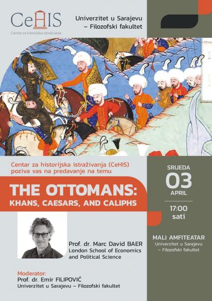 Najava predavanja Marca Davida Baera u Centru za historijska istraživanja (CeHiS)