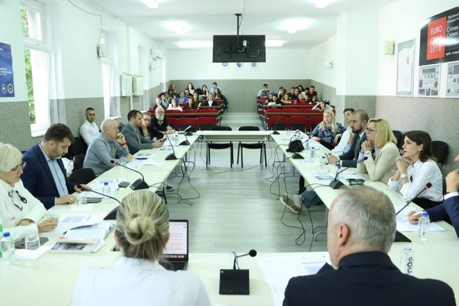 The Round Table "Activism and Education in the Protection of Human Rights" was held at the UNSA Faculty of Criminalistics, Criminology and Security Studies