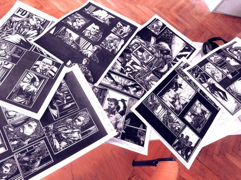 Student četvrte godine Nastavničkog odsjeka Akademije likovnih umjetnosti Kristijan Antunović, realizirao vannastavnu aktivnost pod nazivom "Strip"