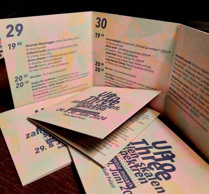 Muzička akademija UNSA | Kompozicija 'Distorted Symmetries I' (Hanan Hadžajlić) premijerno izvedena na festivalu 'UpToThree' u Berlinu kao dio produkcije novih djela ansambla Mosaik