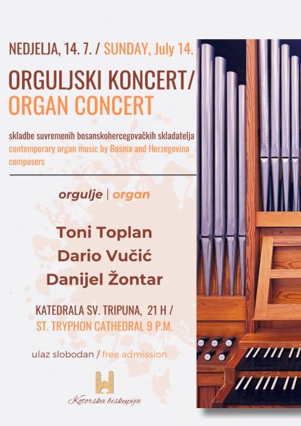 Muzička akademija UNSA | Orguljski koncert bosanskohercegovačkih kompozitora u Crnoj Gori