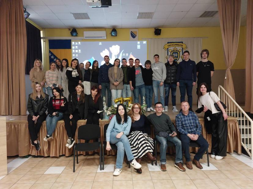 Promocija Odsjeka sociologija Fakulteta političkih nauka UNSA u Trećoj gimnaziji Sarajevo