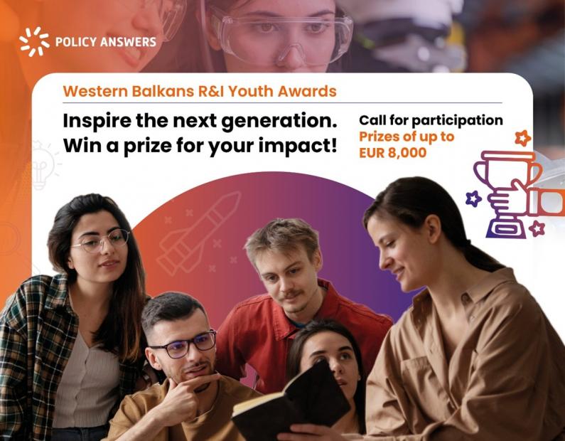 POLICY ANSWERS Poziv za učešće: Western Balkans Research & Innovation Youth Awards
