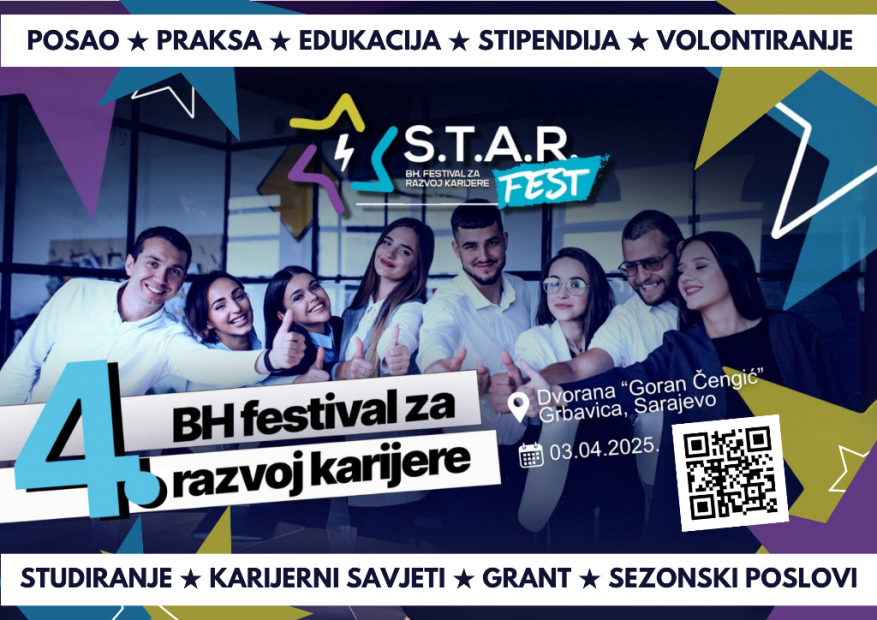 Univerzitet u Sarajevu učestvuje na STARfestu | 3. april 2025.