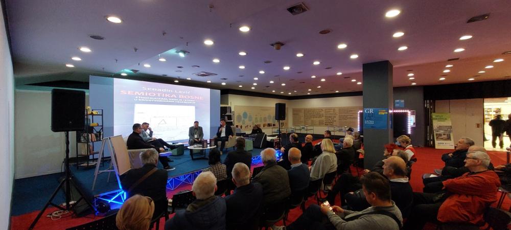 Promovirana knjiga "Semiotika Bosne - Etnofaulizam, nasilje i strah u krivotvorinama hegemonije" autora prof. dr. Senadina Lavića | 36. Internacionalni sarajevski sajam knjiga