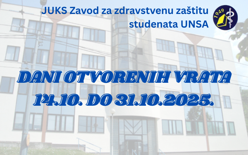 Dani otvorenih vrata u Zavodu za zdravstvenu zaštitu studenata UNSA