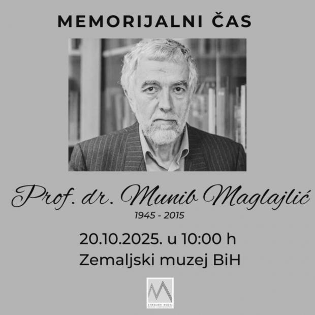 Zemaljski muzej BiH | Memorijalni čas: prof. dr. Munib Maglajlić