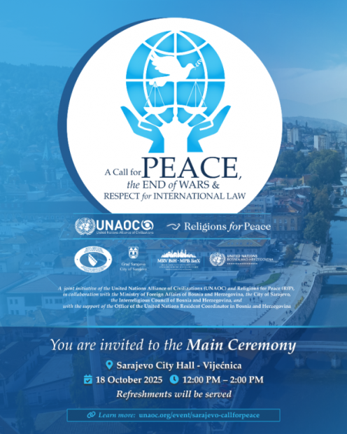 POZIV | Međunarodni događaj “Poziv na mir, kraj ratova i poštivanje međunarodnog prava”