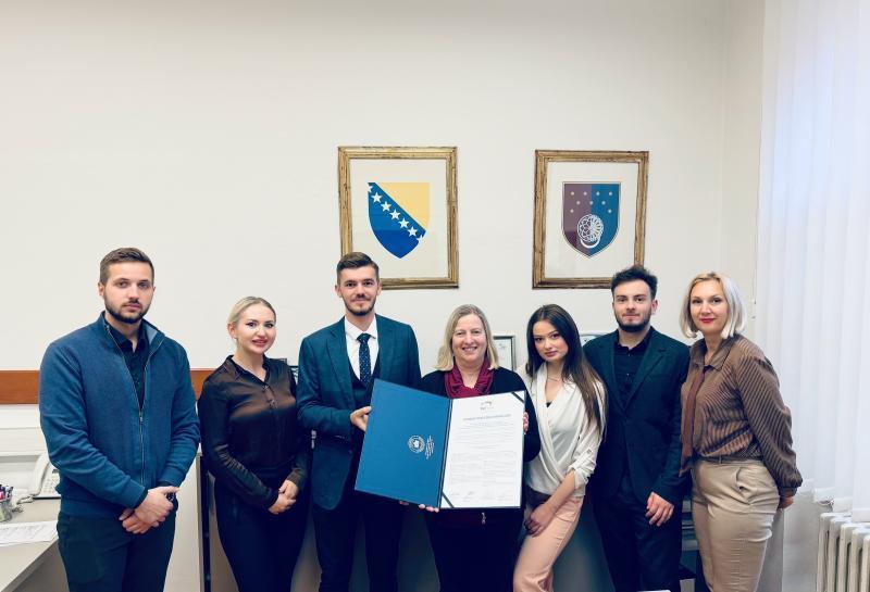 Ministrici za nauku, visoko obrazovanje i mlade Kantona Sarajevo Studentska deklaracija o miru