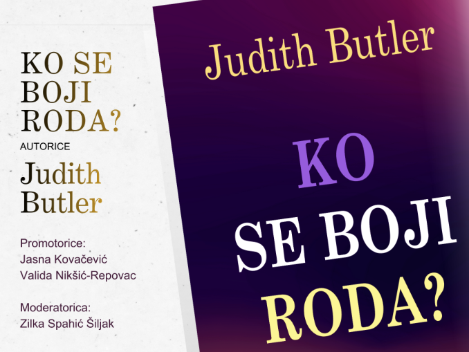 Promocija knjige Judith Butler "Ko se boji roda?"