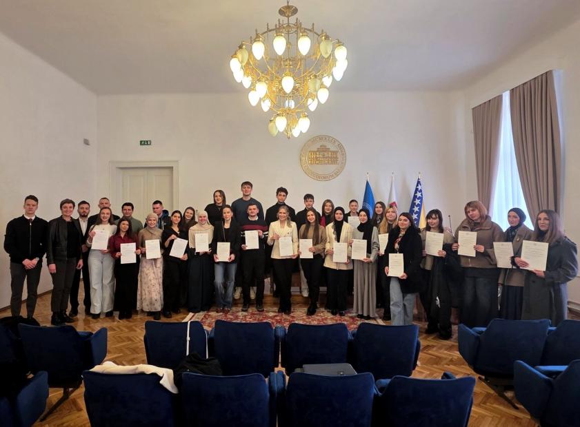 Održan svečani prijem za studente–volontere Univerziteta u Sarajevu