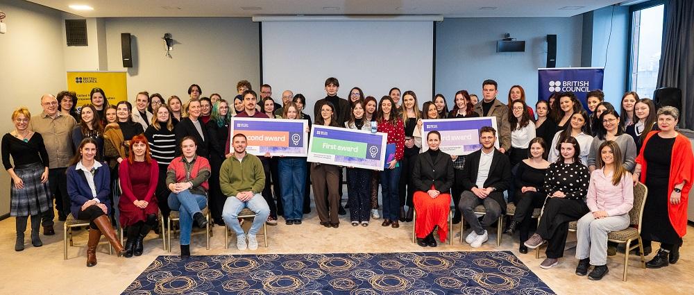 Studenti Odsjeka za anglistiku Filozofskog fakulteta UNSA na završnoj ceremoniji Projekta SPARK