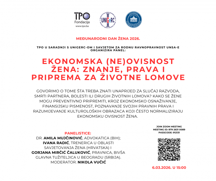 Online panel povodom obilježavanja Međunarodnog dana žena