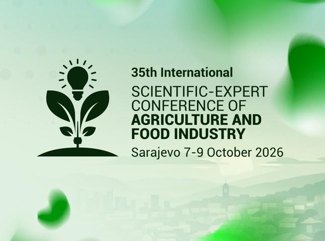 NAJAVA | 35. međunarodna naučno-stručna konferencija poljoprivrede i prehrambene industrije "Agriconference"