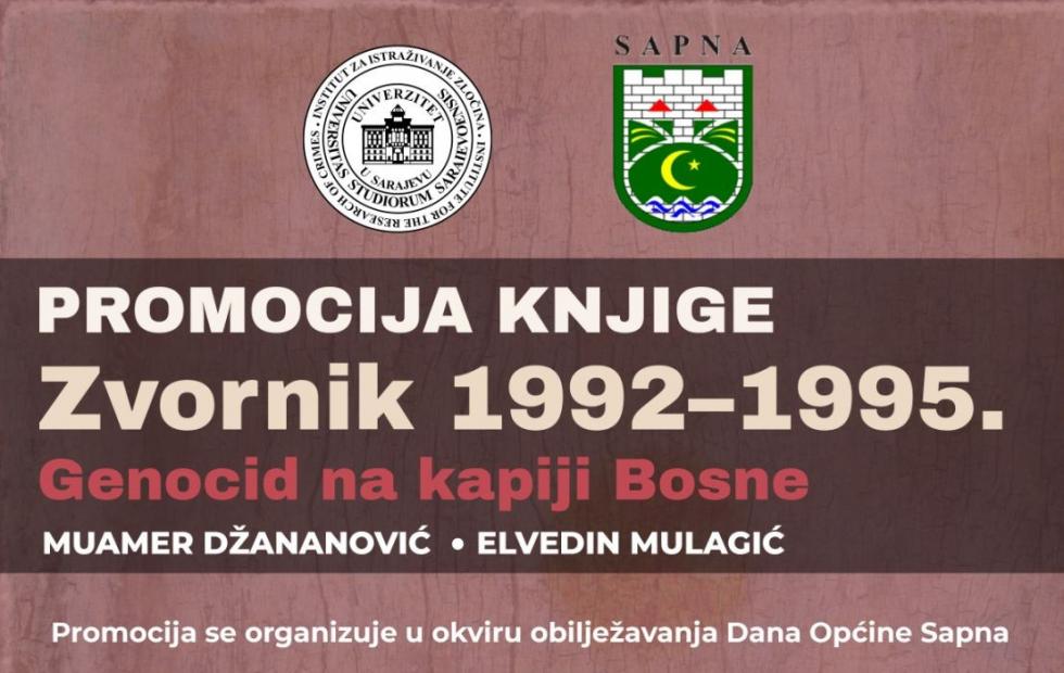 Promocija knjige "Zvornik 1992–1995: Genocid na kapiji Bosne" u Sapni