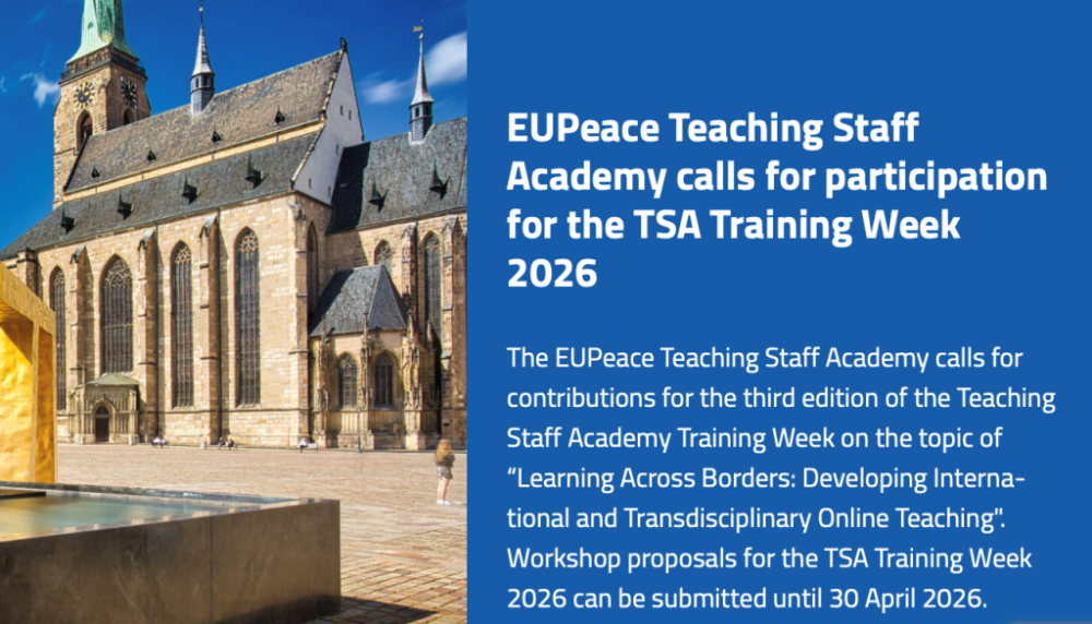 Poziv za učesnike | TSA Training Week WBU Pilsen | EUPeace
