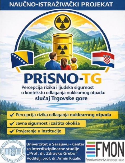 Počeo naučno-istraživački projekat: "Percepcija rizika i ljudska sigurnost u kontekstu odlaganja nuklearnog otpada: slučaj Trgovske gore" (PRiSNO-TG)