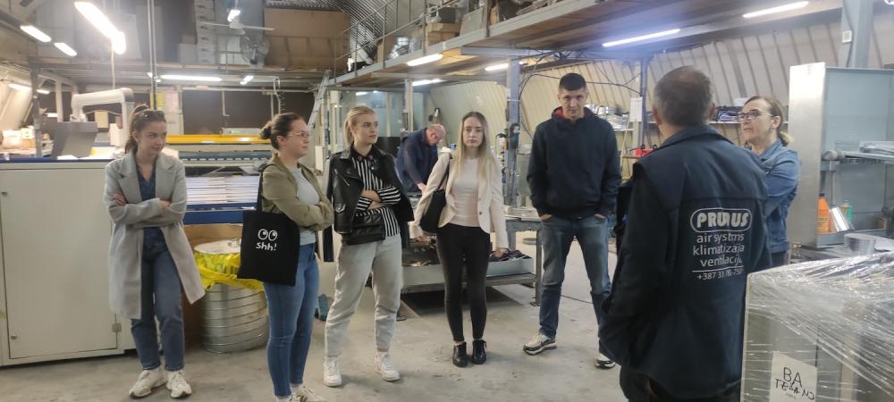 Studenti Mašinskog fakulteta UNSA, smjera Klimatizacija, grijanje i hlađenje u posjeti firmi Prunus d.o.o