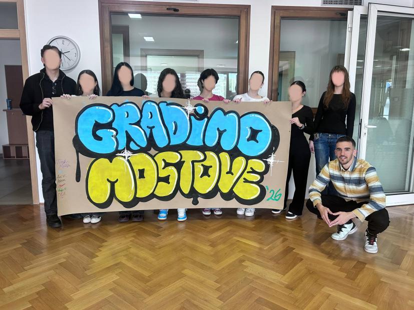 Student Akademije likovnih umjetnosti UNSA realizirao vannastavnu aktivnost "Od stava do izraza (ulična umjetnost – grafiti)"