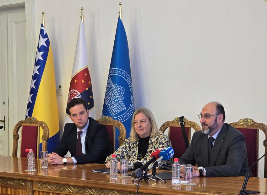 Potpisan Sporazum o razvoju istraživačke infrastrukture Univerziteta u Sarajevu vrijedan 2,46 miliona KM