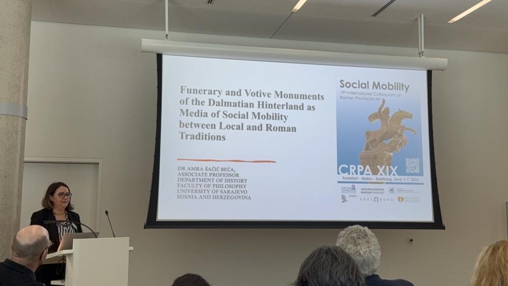 Prof. dr. Amra Šačić Beća na prestižnom naučnom skupu "19th International Colloquium on Roman Provincial Art" u Njemačkoj