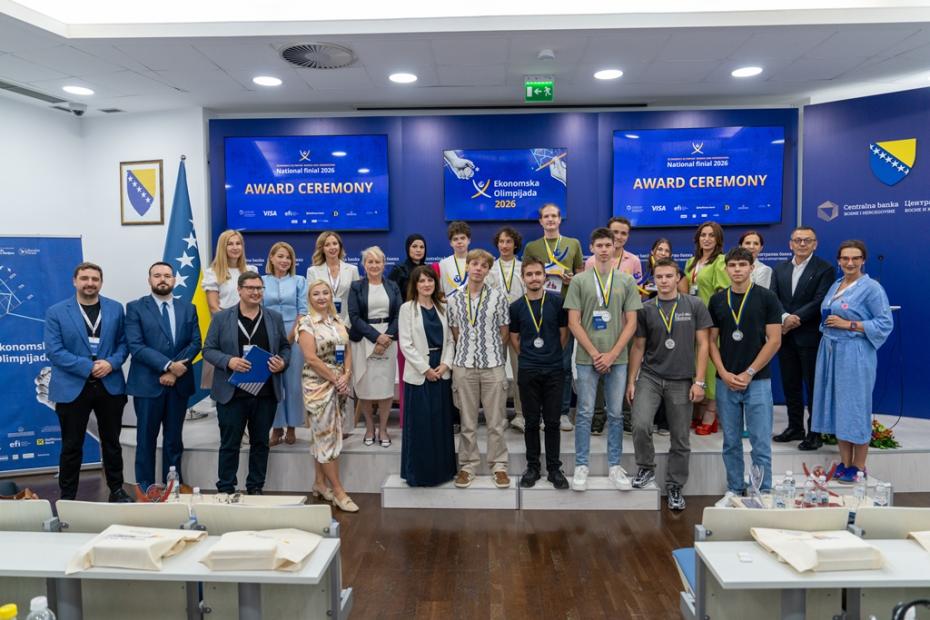 Šesto državno finale Ekonomske olimpijade okupilo najbolje mlade ekonomiste Bosne i Hercegovine
