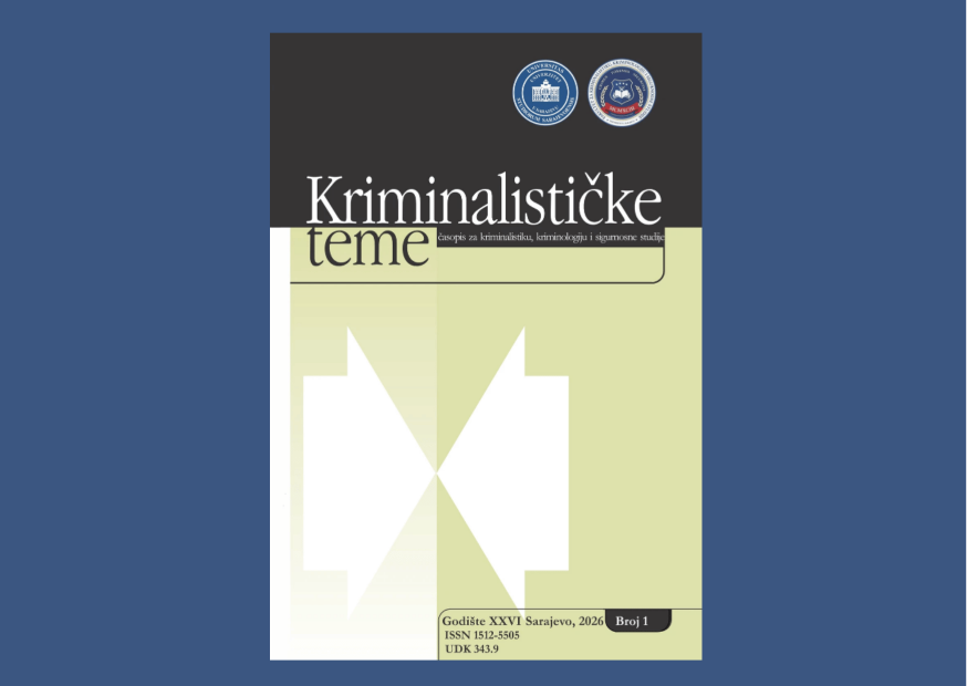 Objavljen novi broj časopisa "Kriminalističke teme" (god. 26, br. 1, 2026)