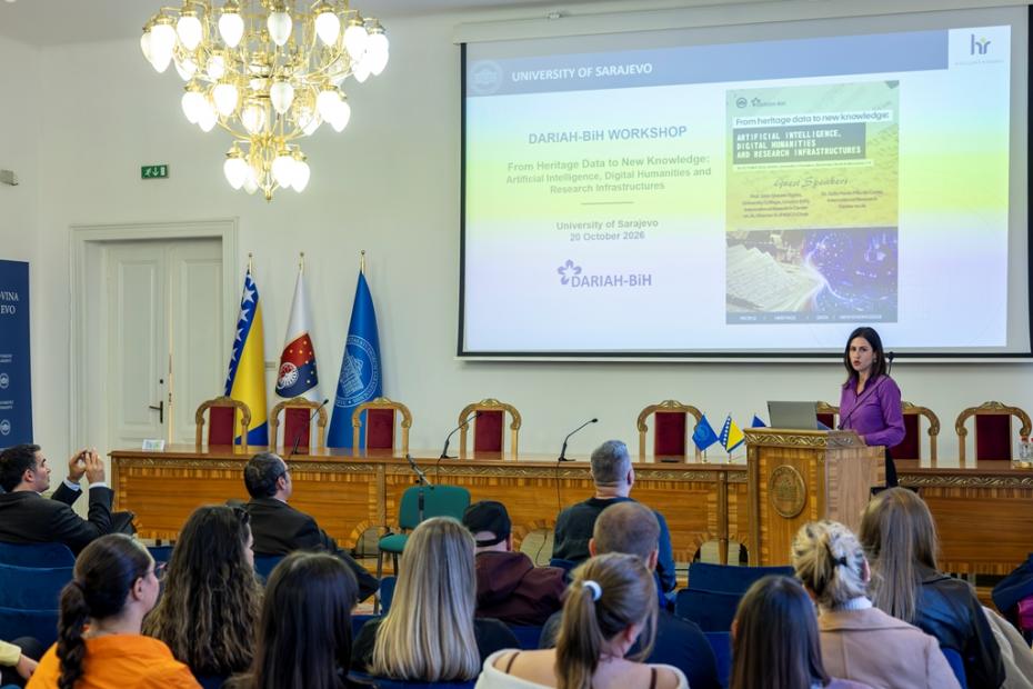 Na Univerzitetu u Sarajevu održana međunarodna radionica DARIAH-BiH o umjetnoj inteligenciji, digitalnoj humanistici i istraživačkim infrastrukturama