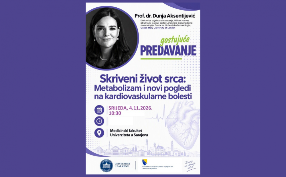 Predavanje "Skriveni život srca: Metabolizam i novi pogledi na kardiovaskularne bolesti"