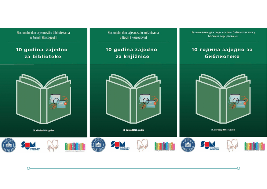Javni poziv za učešće u obilježavanju Nacionalnog dana svjesnosti o bibliotekama u Bosni i Hercegovini 2026