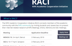 RIPE Academic Cooperation Initiative (RACI)