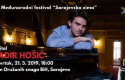 Zatvaranje 35. Sarajevske zime uz koncert mladog pijaniste Nadira Hošića