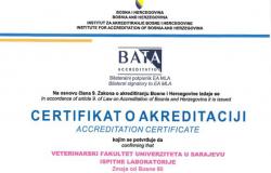 Akreditirane ispitne laboratorije Veterinarskog fakulteta Univerziteta u Sarajevu