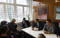 Premijer Forto i ministar Filipović obišli radove na energetskoj sanaciji Arhitektonskog i Građevinskog fakulteta