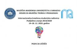 Poziv za učešće u Internacionalnoj kreativnoj studentskoj radionici „Podijelimo znanje 2019/2020“