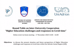 Održan okrugli sto UniAdriona o utjecaju COVID-19 na studentske mobilnosti