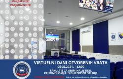 Održani virtuelni Dani otvorenih vrata Fakulteta za kriminalistiku, kriminologiju i sigurnosne studije