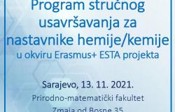 Program stručnog usavršavanja za nastavnike hemije/kemije u okviru Erasmus+ ESTA projekta