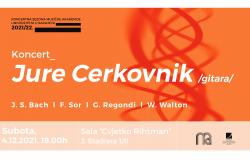 Gitarista Jure Cerkovnik na Muzičkoj akademiji UNSA