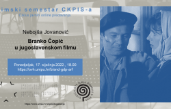 Predavanje asistenta Nebojše Jovanovića sa Akademije scenskih umjetnosti UNSA u sklopu Zimskog semestra CKPIS-a