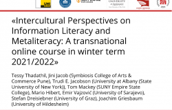 Održan transnacionalni online kurs “Interkulturalne perspektive informacijske pismenosti i metapismenosti”