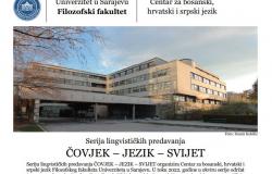 Obavijest o drugom predavanju u okviru serije Čovjek - jezik - svijet