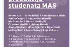 Koncert studenata Muzičke akademije UNSA pod okriljem Majskih muzičkih svečanosti