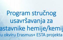 Program stručnog usavršavanja za nastavnike hemije/kemije u okviru Erasmus+ ESTA projekta