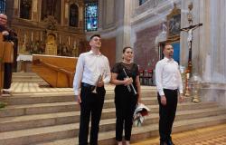 Studenti Muzičke akademije UNSA zajedno sa prof. mr. Dariom Vučićem nastupili na Koncertu za trube i orgulje povodom 120 godina od osnivanja HKD Napredak 