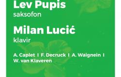 Koncert saksofoniste Leva Pupisa i pijaniste Milana Lucića u sklopu programa Majskih muzičkih svečanosti