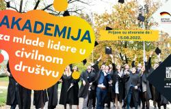 Otvoren poziv za upis pete generacije polaznika Akademije za mlade lidere u civilnom društvu