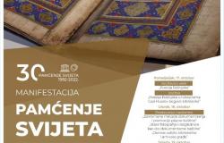 U povodu obilježavanja 30. godišnjice UNESCO Registra Memory of the World | Manifestacija „Pamćenje svijeta – otrgnuto od zaborava“
