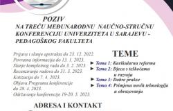 Poziv | Treća međunarodna, naučno-stručna konferencija "Prozor u svijet obrazovanja, nauke i mladih"