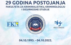 29 Godina postojanja Fakulteta za kriminalistiku, kriminologiju i sigurnosne studije UNSA